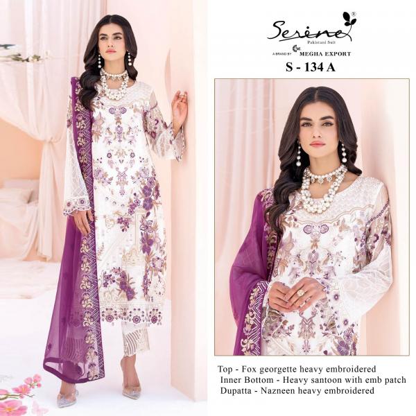 Serine S 134 A To D Fancy Georgette Pakistani Suit Collection